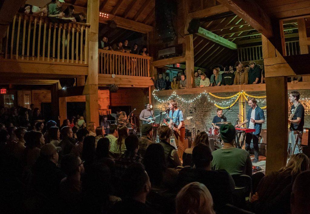 Band performing onstage in Ulster County, NY