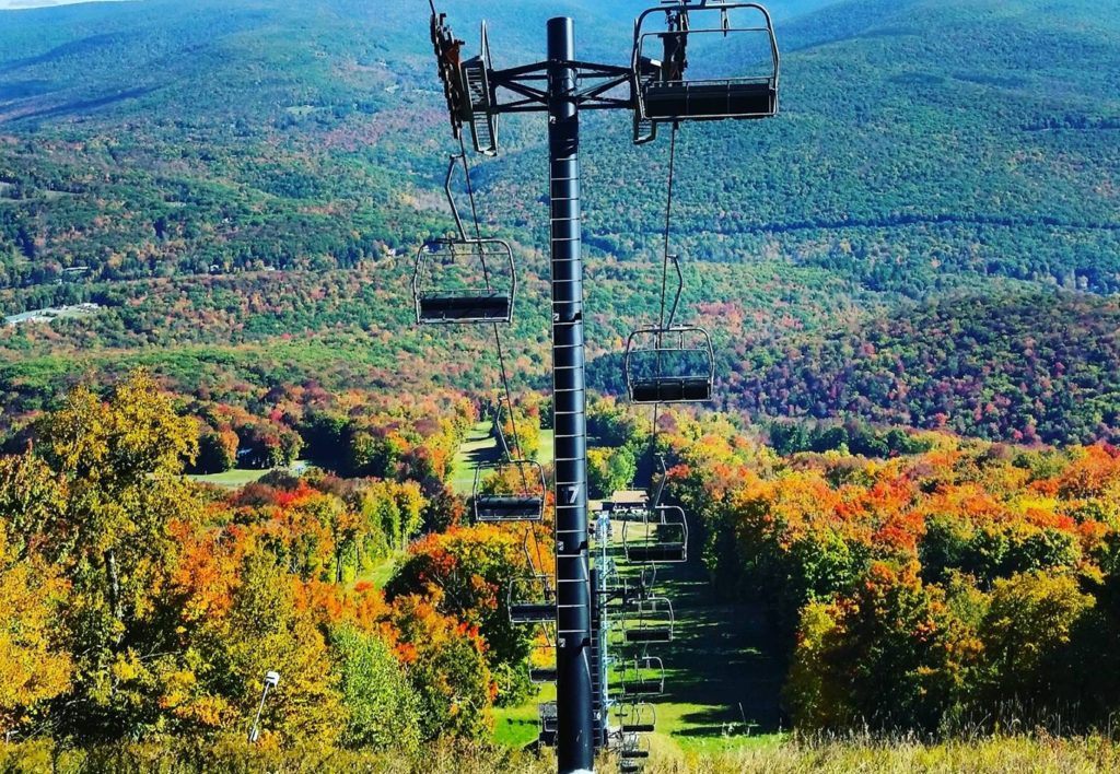 Fall foliage on Belleayre Mountain