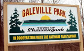 sign for Galeville Park in the town of Shawangunk, NY