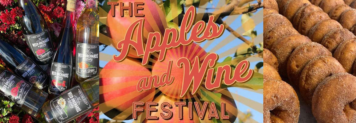 apples and wine festival banner
