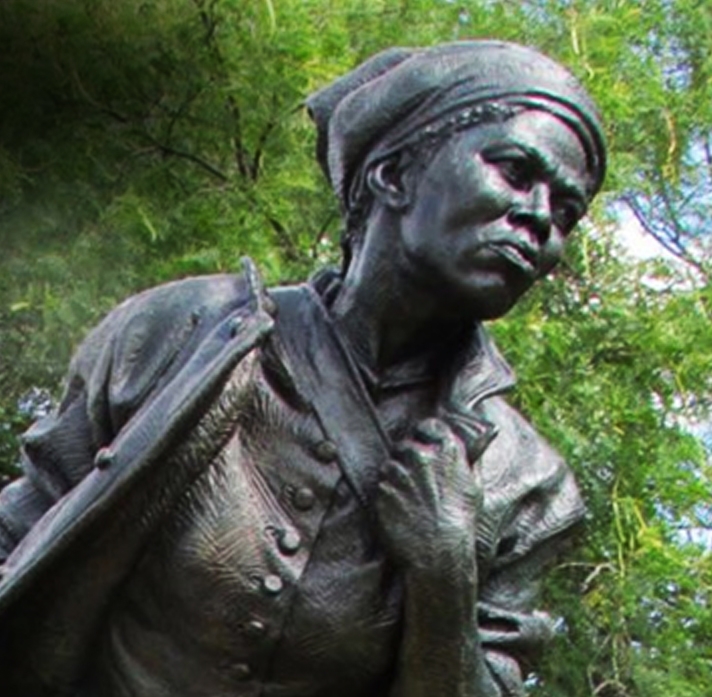 close up of Harriet Tubman statue