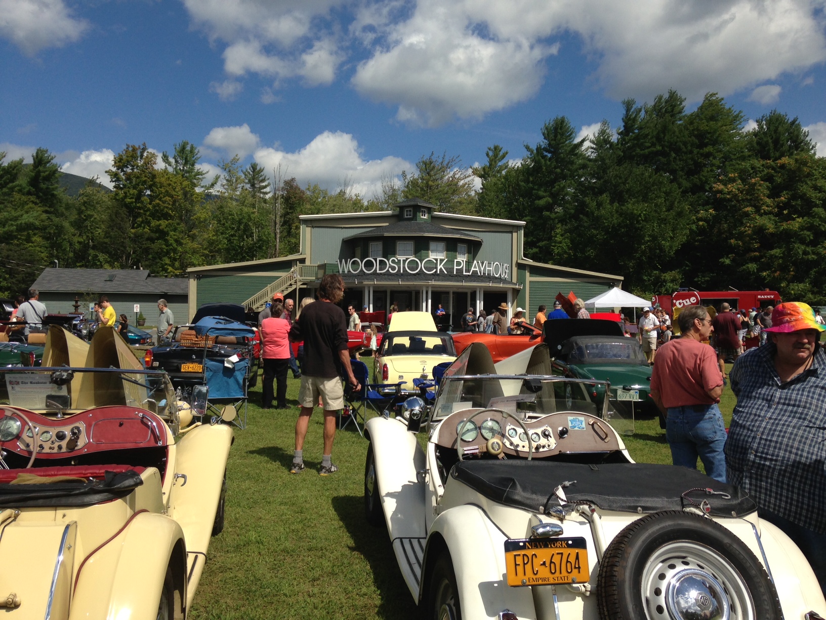 antique cars at the car show