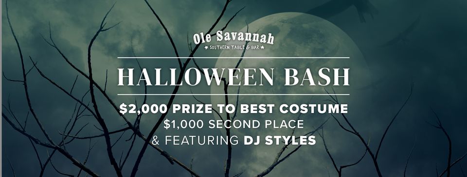 Halloween costume bash event banner