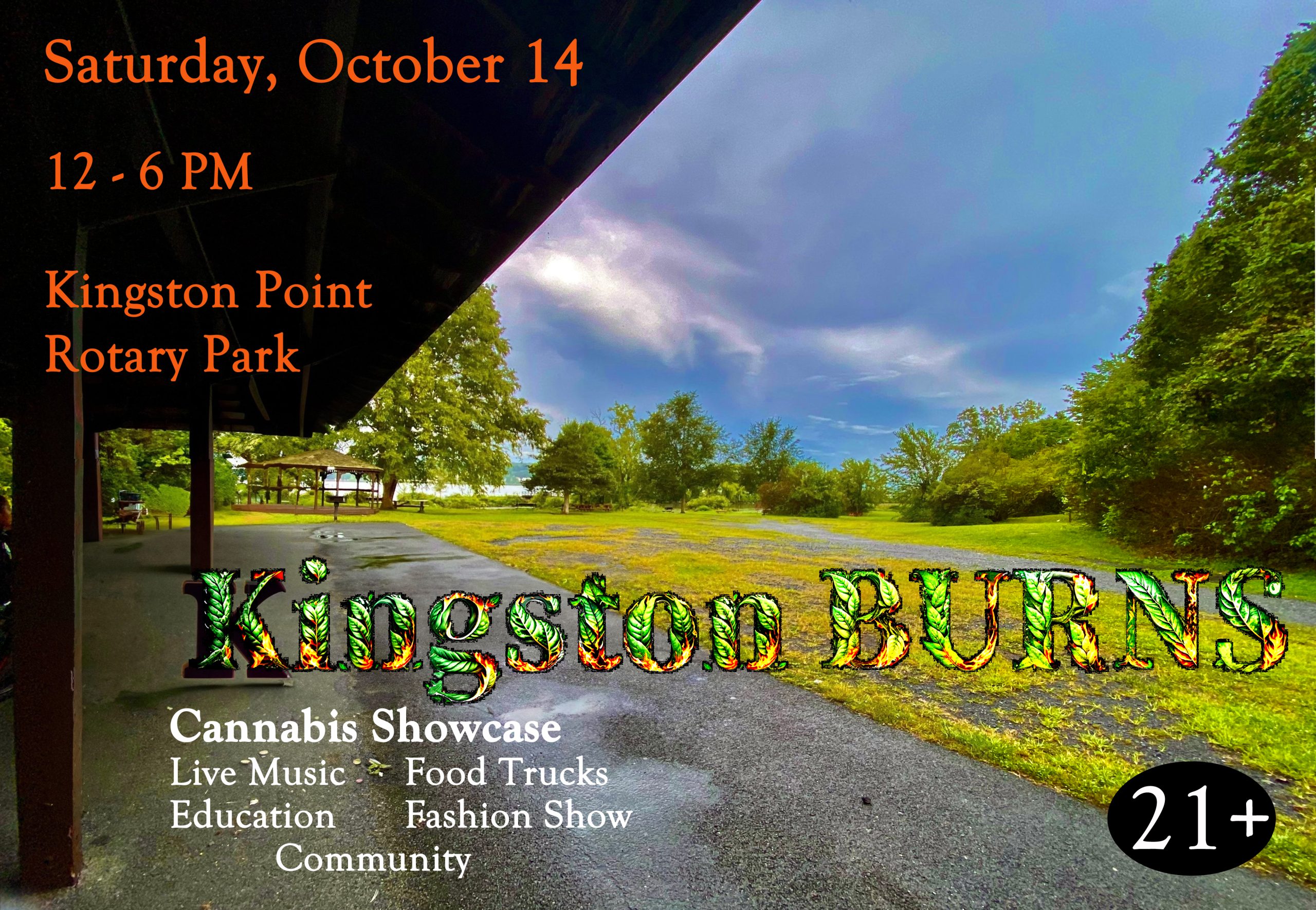cannabis showcase event flyer