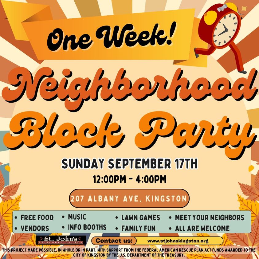 block party event flyer
