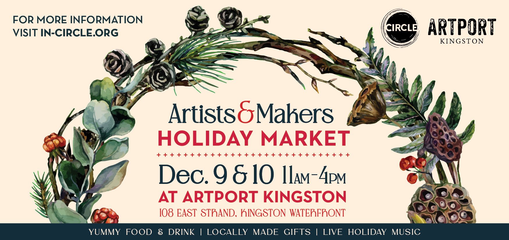 holiday market events flyer
