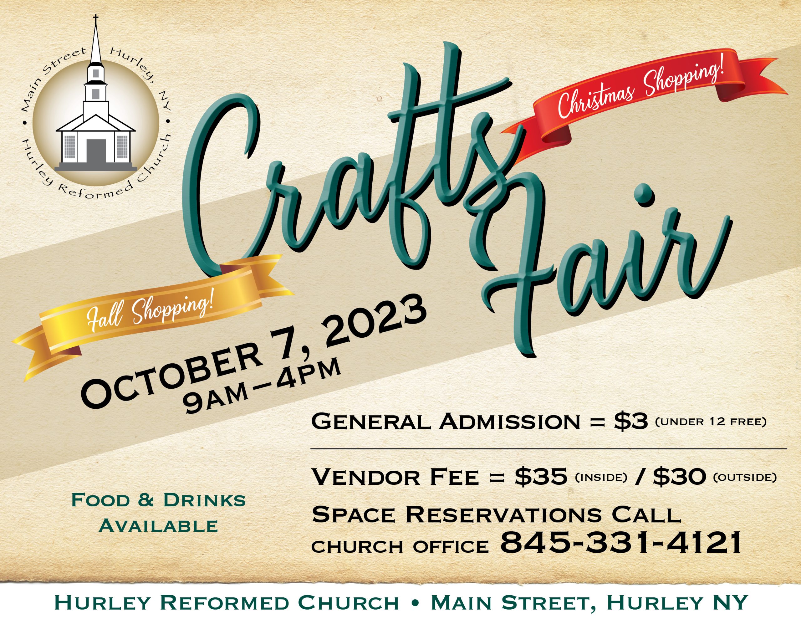 crafts fair event flyer