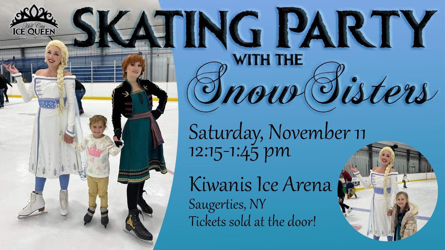 ice skating event flyer
