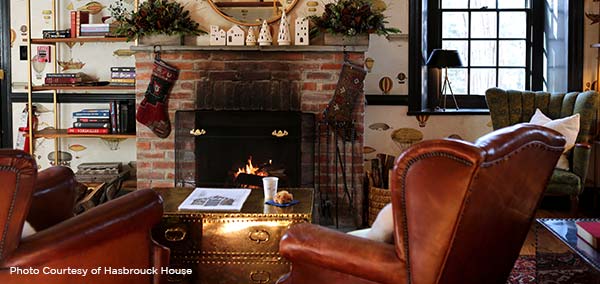 Hasbrouk House cozy fireplace