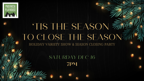 holiday variety show event banner