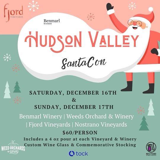 SantaCon wineries event flyer