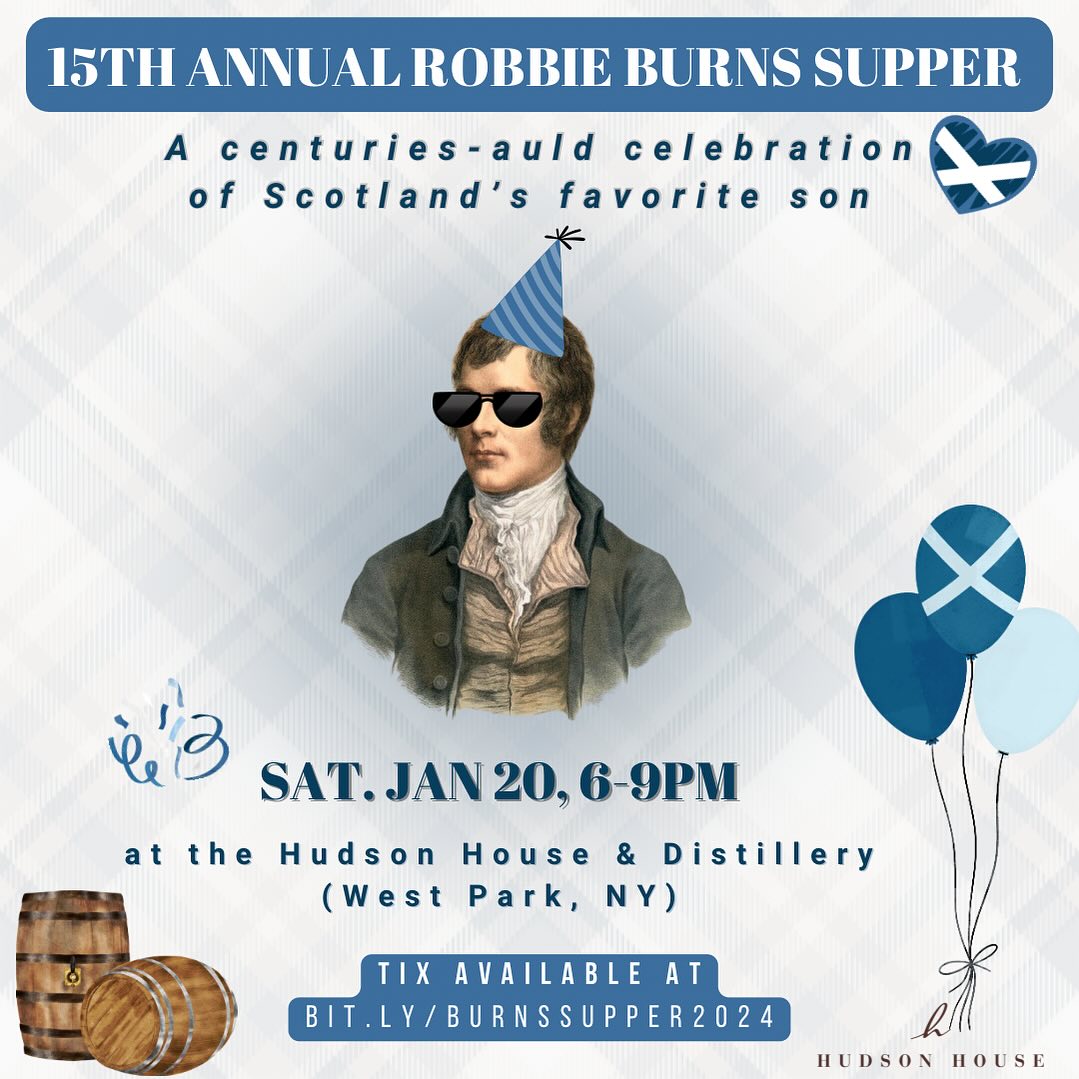 Robbie Burns Supper event flyer
