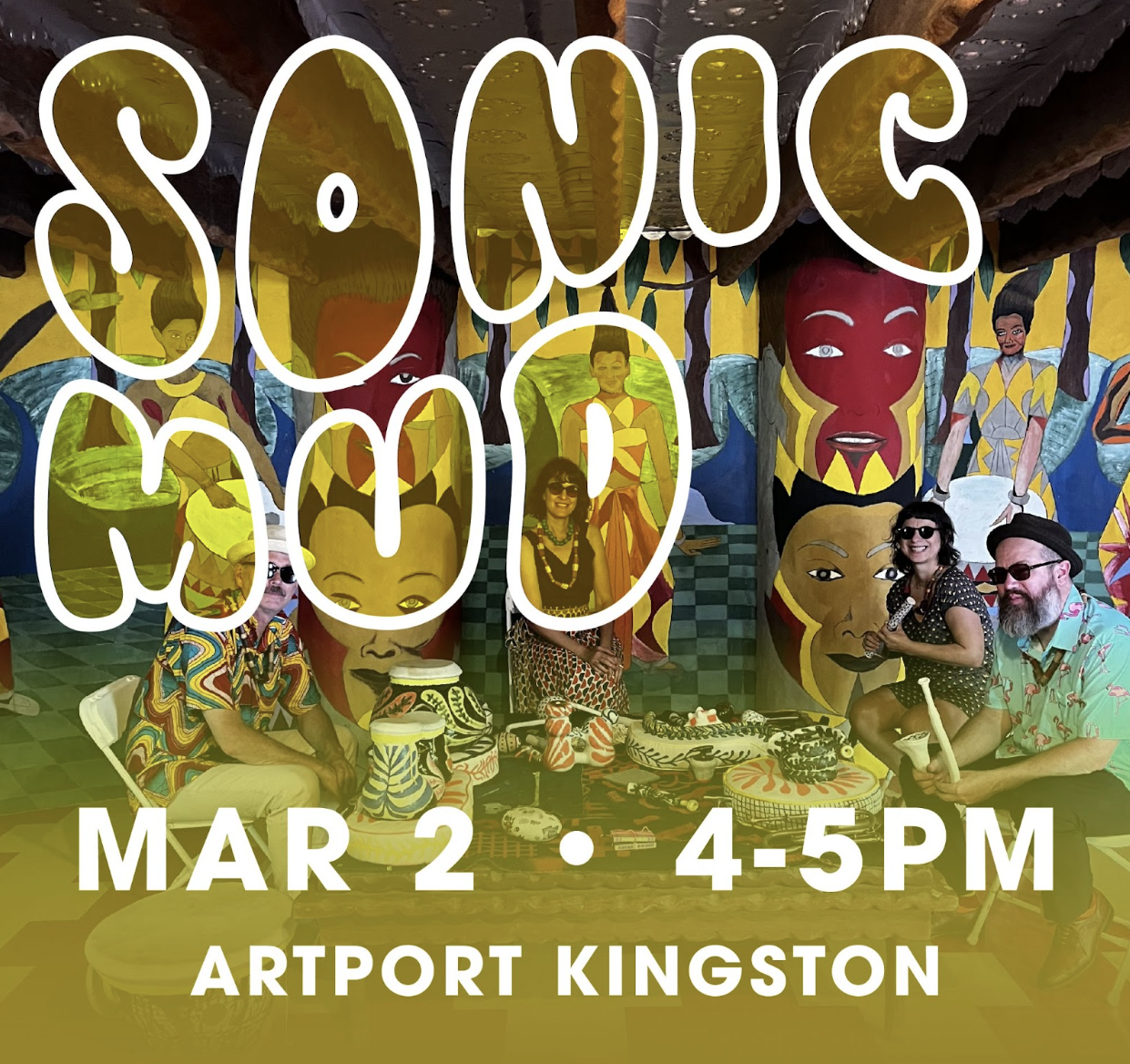 events flyer for Sonic Mud in Artport Kingston
