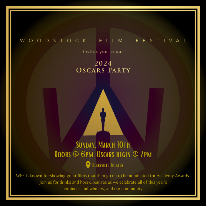 event flyer for 2024 Oscars Party