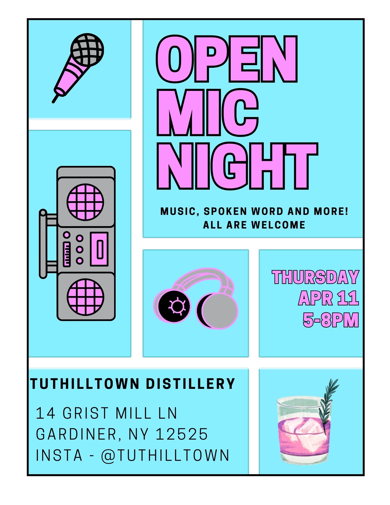 Open Mic Night event flyer