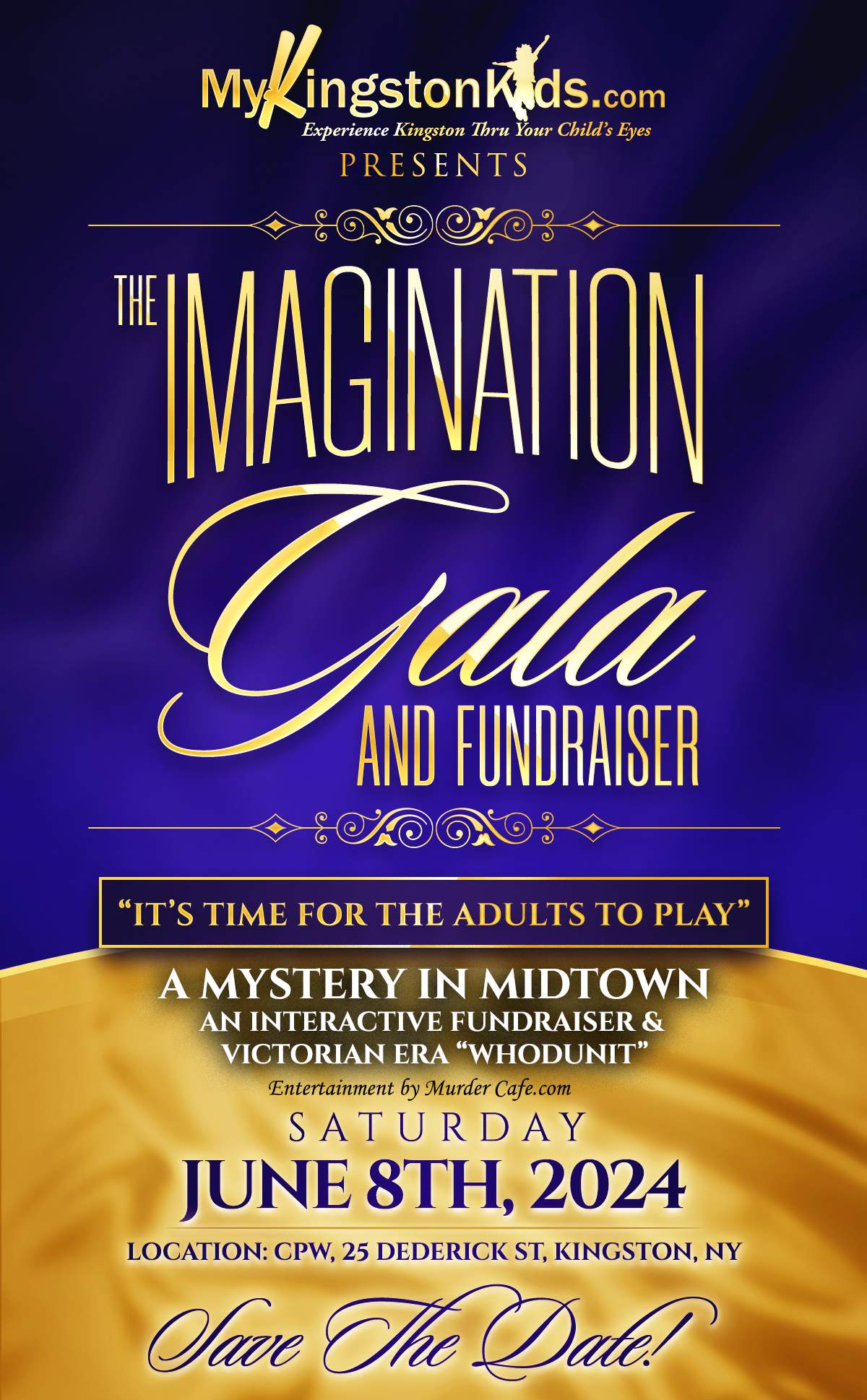 Gala and fundraiser event flyer
