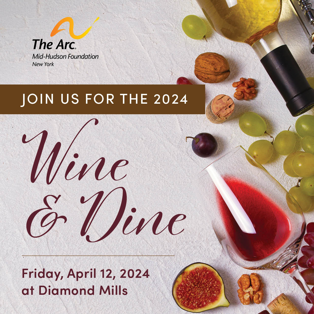 Wine and Dine event flyer