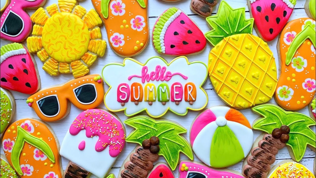 Cookies with summer themes