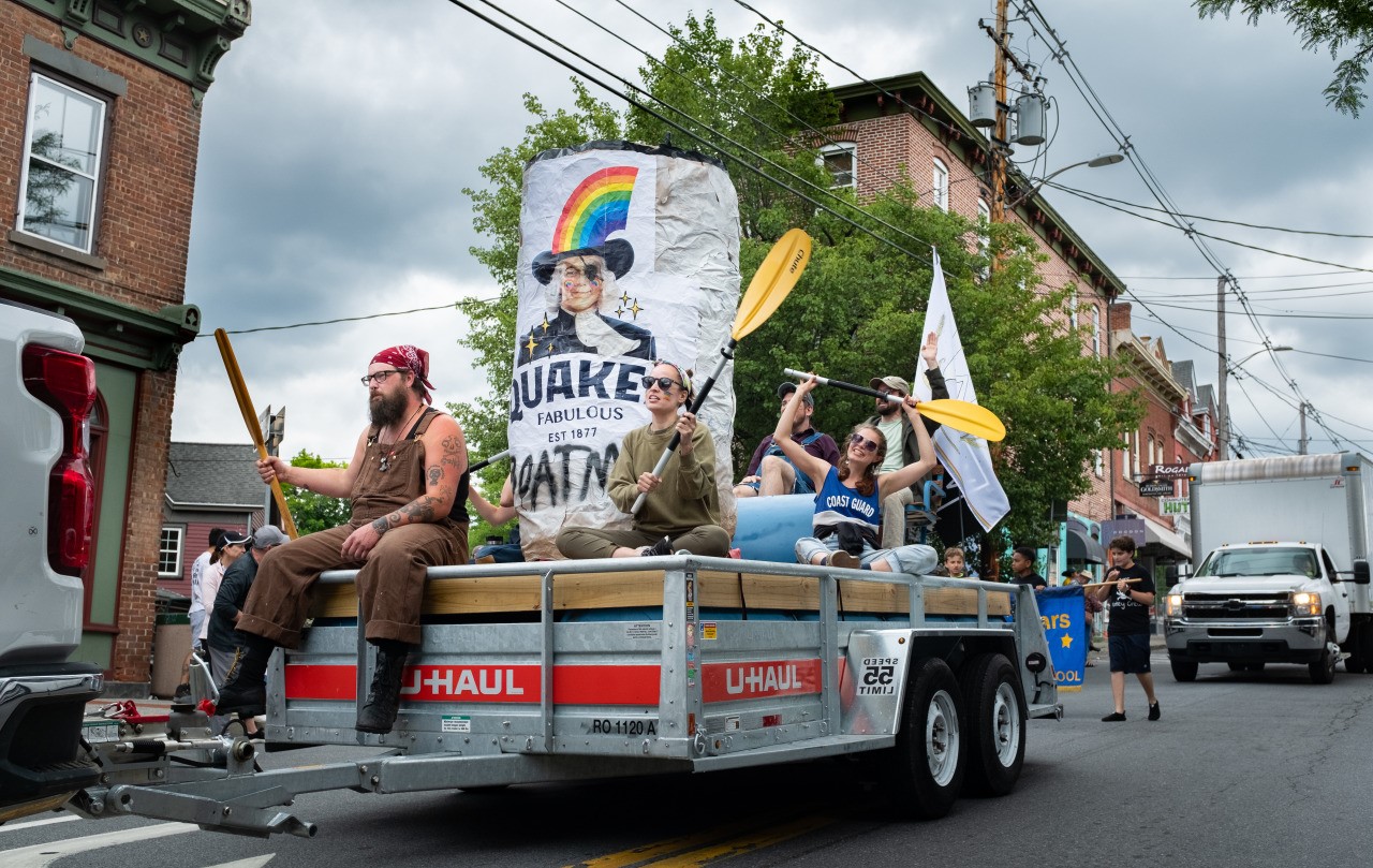 Pride Parade Quaker Oats float