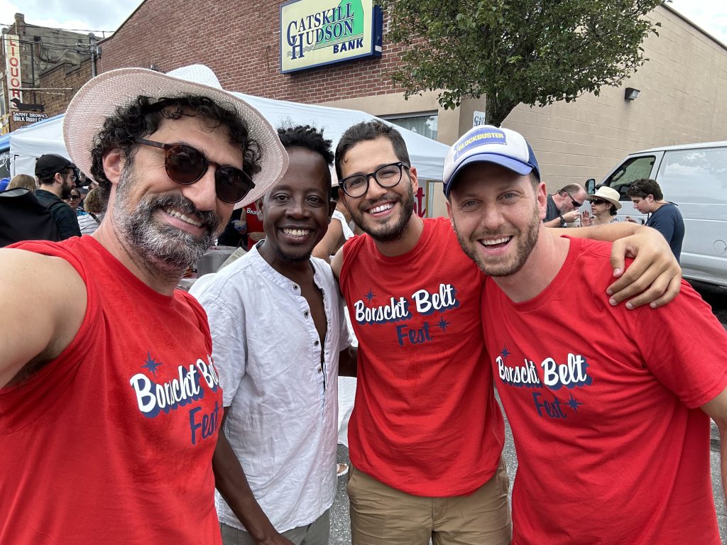 Friends at the borscht belt fest